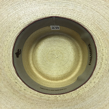 Palm Straw Hat Flat Top Style